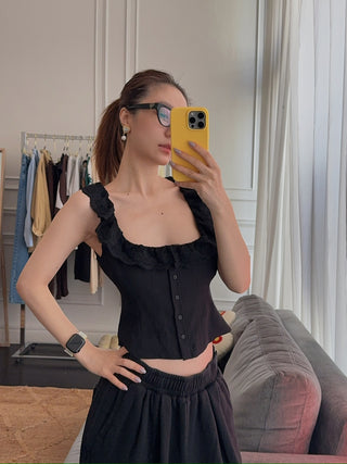 GUIZIO PALOMA LACE TOP