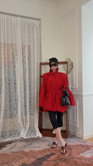 MAGDA BUTRYM - Bubble Hemline Jacket in Red