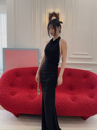 THE ANDAMANE STELLA MAXI DRESS - TURTLENECK OPEN BACK