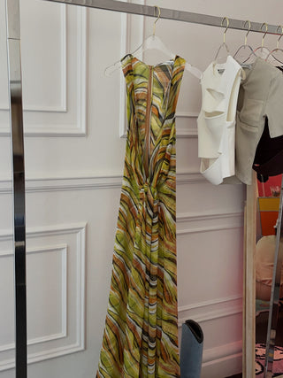 CHRISTOPHER ESBER - FOLIA INTERLOCKED SILK DRESS