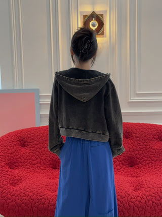 NATASHA ZINKO NZ CROPPED HOODIE