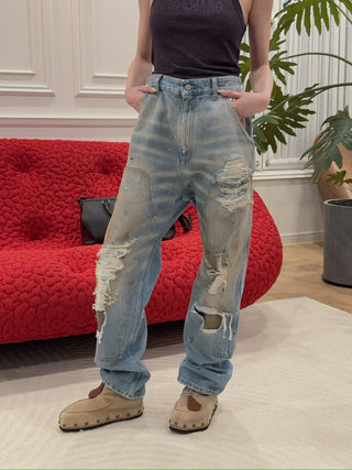 MM6 Maison Margiela DISTRESSED WORKWEAR DENIM JEANS