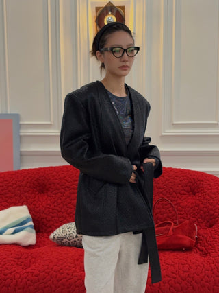 DANIELE CARLOTTA - Oversized Jacket in Black
