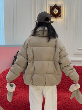 YVES SALOMON - DOWN JACKET MADE WITH LORO PIANA FLANNEL