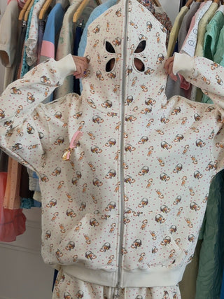 ASHLEY WILLIAMS - Butterfly Hoodie in Peach Deer