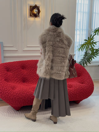 ROKH Box Pleats Midi Skirt