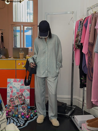 AERON - OVERSIZED SHIRT / LAGOON