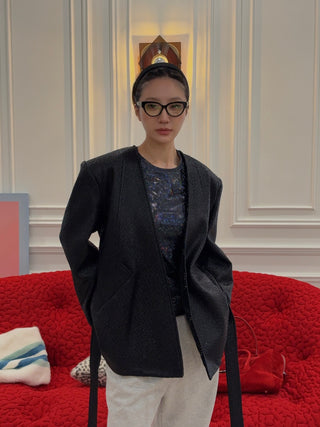 DANIELE CARLOTTA - Oversized Jacket in Black