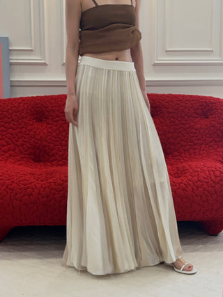 CHRISTOPHER ESBER - Entwined Ribbon Knit Skirt in White
