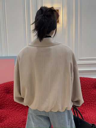 THE MANNEI - Bomber Jacket in Beige