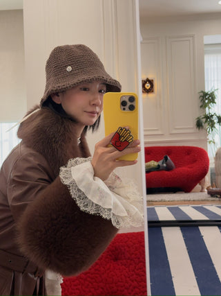 SAKS POTTS - FOXY COAT / WALNUT
