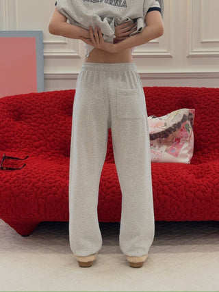 Sporty & Rich - California Emblem Soft Sweatpant in Gray