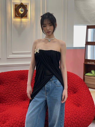 BLUMARINE DRESS BUSTIER SABLE