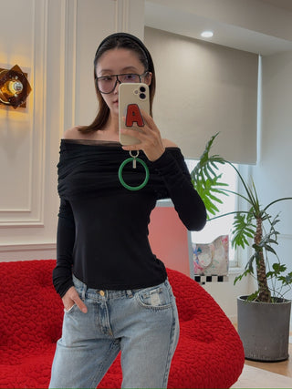CHRISTOPHER ESBER - Sonora Veiled Top in Black