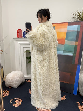 GIUSEPPE DI MORABITO COAT IN MONGOLIAN FUR