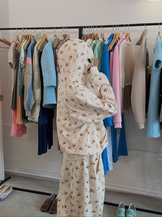 ASHLEY WILLIAMS - Butterfly Hoodie in Peach Deer