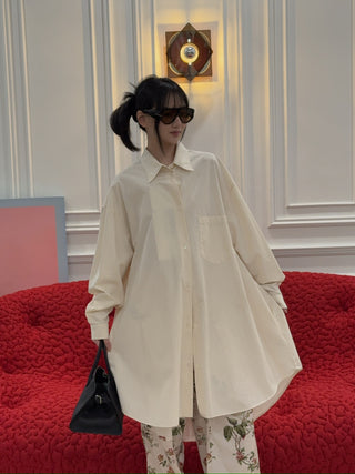 MM6 MAISON MARGIELA - Shirt Dress in Off White