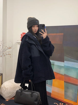 MARTINE ROSE OVERSIZED FLEECE JACKET