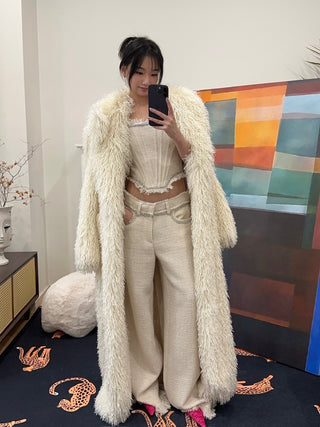 GIUSEPPE DI MORABITO COAT IN MONGOLIAN FUR