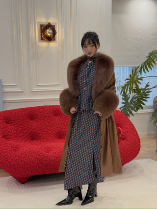 SAKS POTTS - FOXY COAT / WALNUT