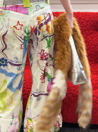 ALABAMA MUSE - Fur Scarf in Milk