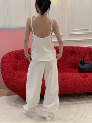 16ARLINGTON - Ivia Top in Crepe in White