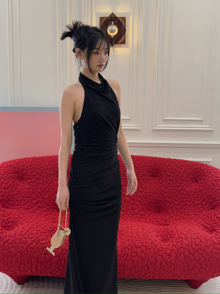 THE ANDAMANE STELLA MAXI DRESS - TURTLENECK OPEN BACK