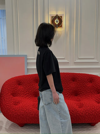AYA MUSE - Boxy T-shirt in Black