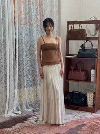 AYA MUSE - Aven Top in Rust Brown