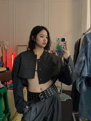 BLUMARINE LEATHER BELT RIVET
