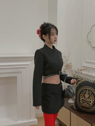 COPERNI Cropped Trompe-L’oeil Jacket