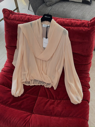 BLUMARINE BLUSA M/L C/FIOCCO