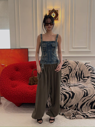BLUMARINE DENIM TOP