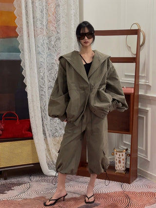 THE MANNEI - Cargo Trousers in Khaki