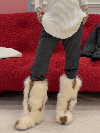 EPINGLER - FOFO BOOTS LONG / SPOTTED FUR