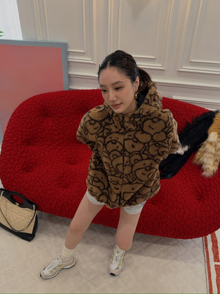 INBETWEENERS - ECOFUR JACKET UNISEX in CAMEL