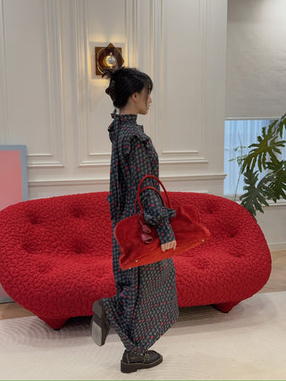 ROKH SCARF FRILL DRESS