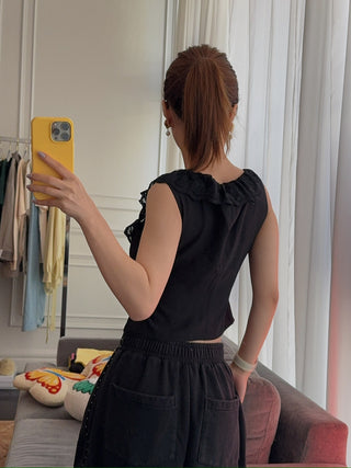 GUIZIO PALOMA LACE TOP