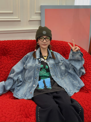 NATASHA ZINKO BOX DENIM JACKET