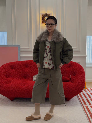 THE MANNEI - Cargo Trousers in Khaki