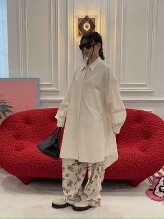 MM6 MAISON MARGIELA - Shirt Dress in Off White