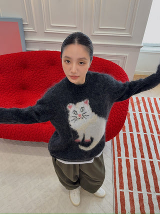 Magliano Gattone Mohair Knit Sweater
