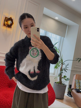 Magliano Gattone Mohair Knit Sweater