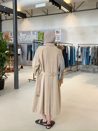 OPEN YY - DETACHABLE SCARF TRENCH COAT
