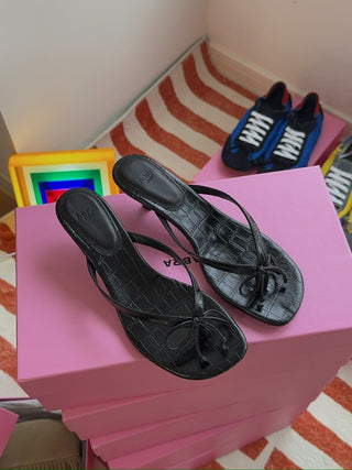 ABRA - Flip Flop Ballerina Heel in Black