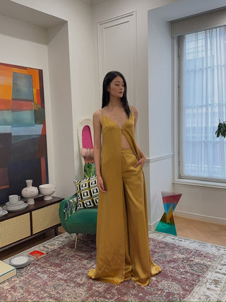 MÔNOT - SATIN PANT / GOLD