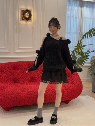 BLUMARINE - SHORT MACRAME LACE DRESS