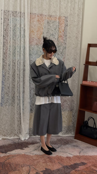 MAGDA BUTRYM - BALLET FLATS KNIT / BLACK