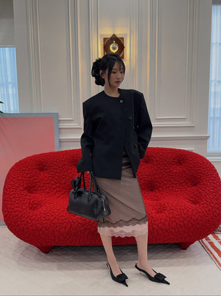 RXQUETTE - Envelope Wool Jacket in Black