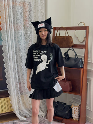 LOVERBOY - CHUNKY EARS BEANIE in Black